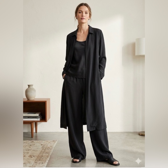 Eileen Fisher Jackets & Blazers - Eileen Fisher Long Drape Tencell Cardigan Size S